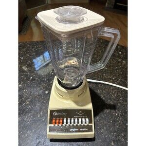 Vintage Osterizer Pulse Matic Blender Harvest Gold 890-14H Works Great!